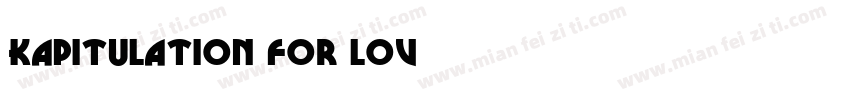kapitulation for lov字体转换